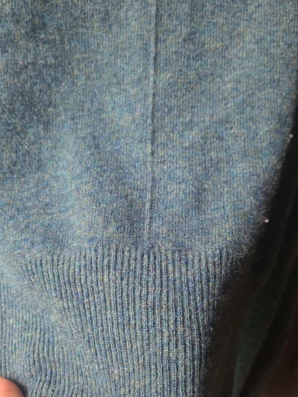 100% Cashmere London Kaye Teal Crewneck Sweater Womens Size XL  Soft And Cozy - Picture 4 of 6